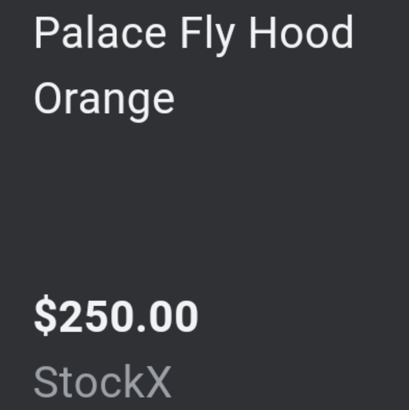 Fly Palace Hoodie Orange Size XL (fits like a large) - Picture 2 of 4